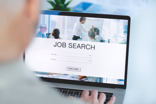Looking at job search on a website