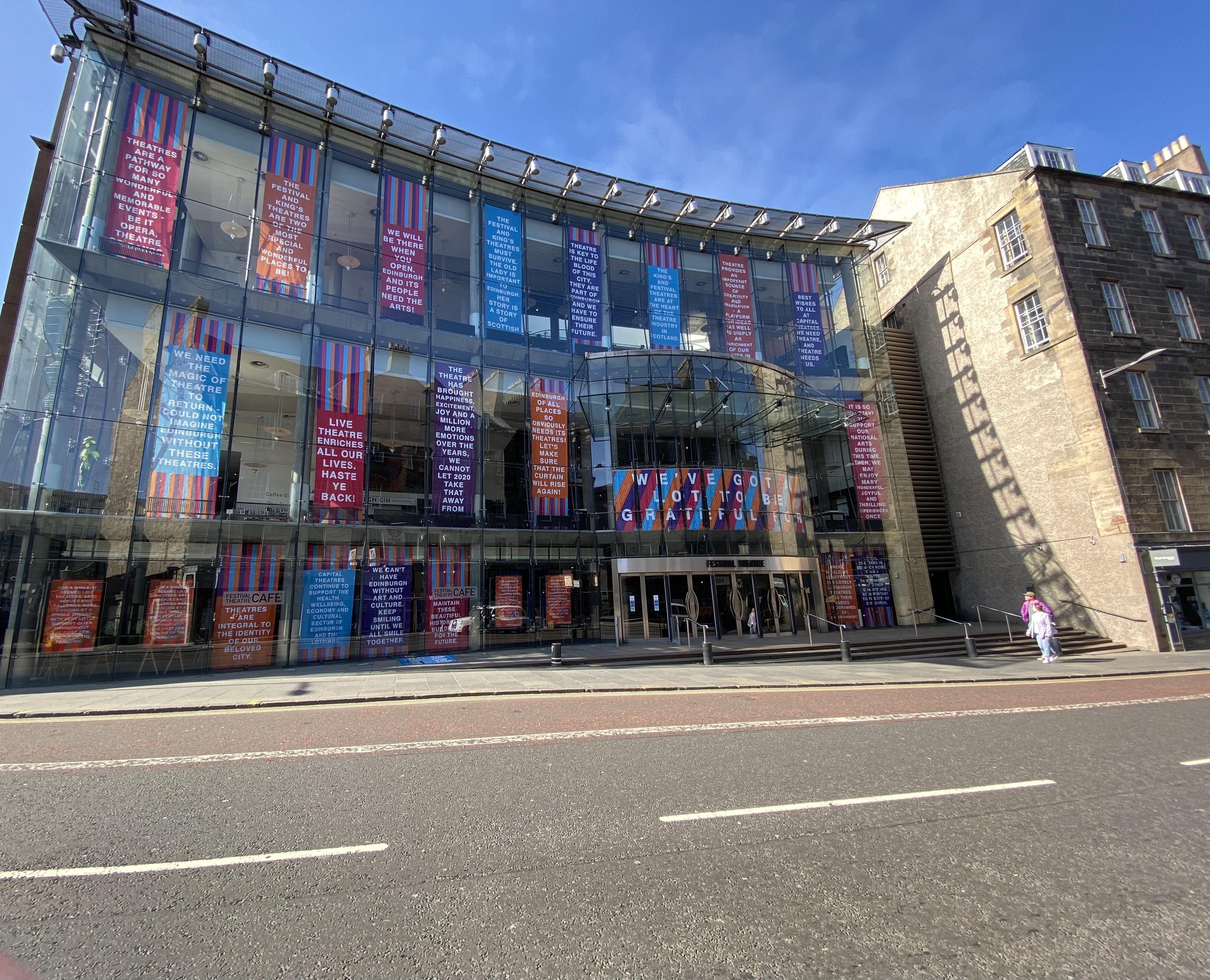 Exterior of Edinburgh Festival Theatre